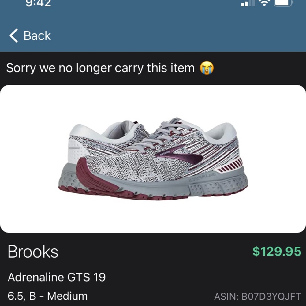 Women’s Brooks adrenaline shoes